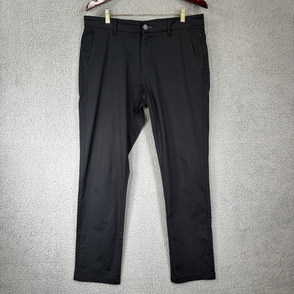 Twillory Tailored for Performance Pants Men's Size 33x32 Black Technical Fabric